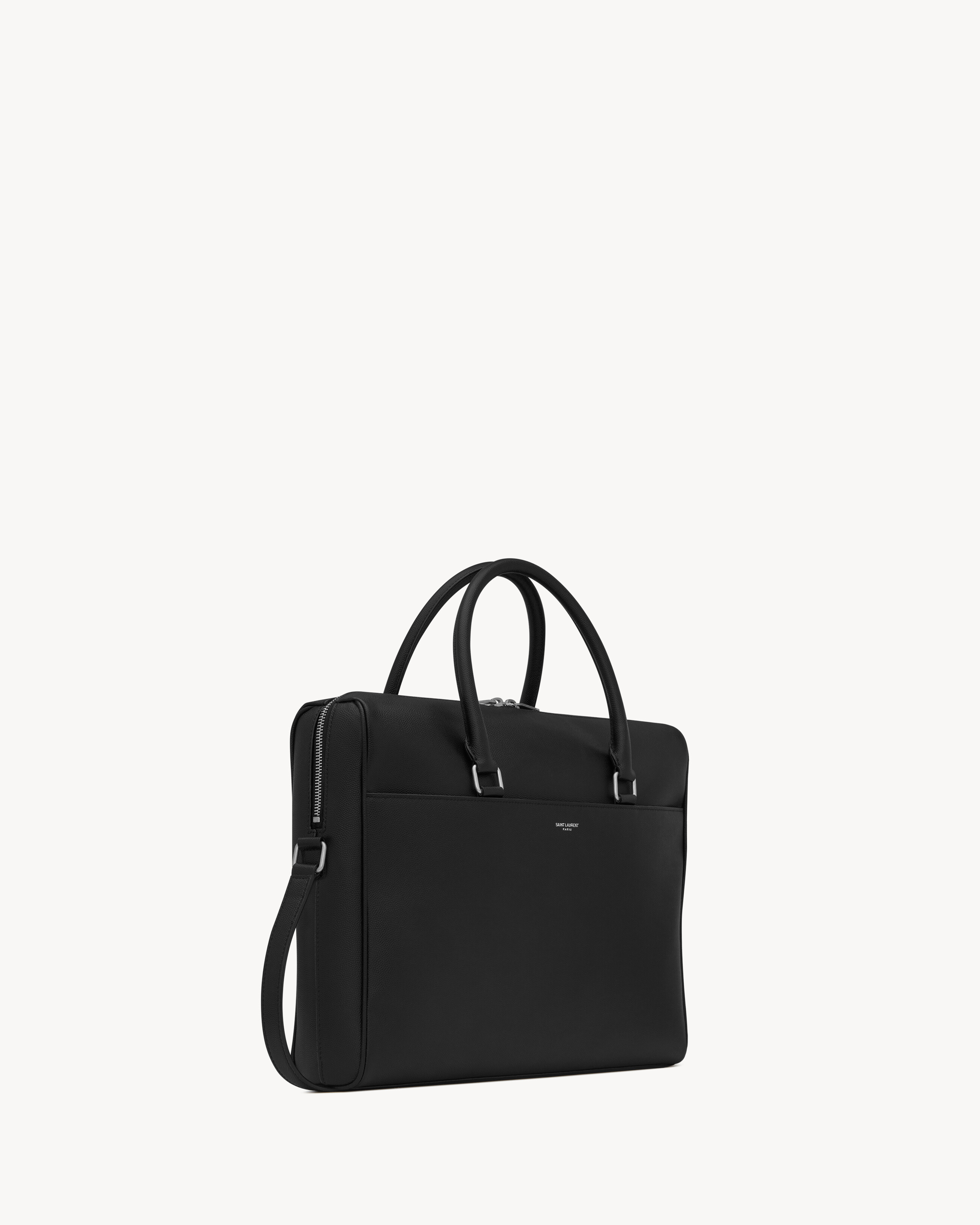 DUFFLE briefcase in grain de poudre embossed leather