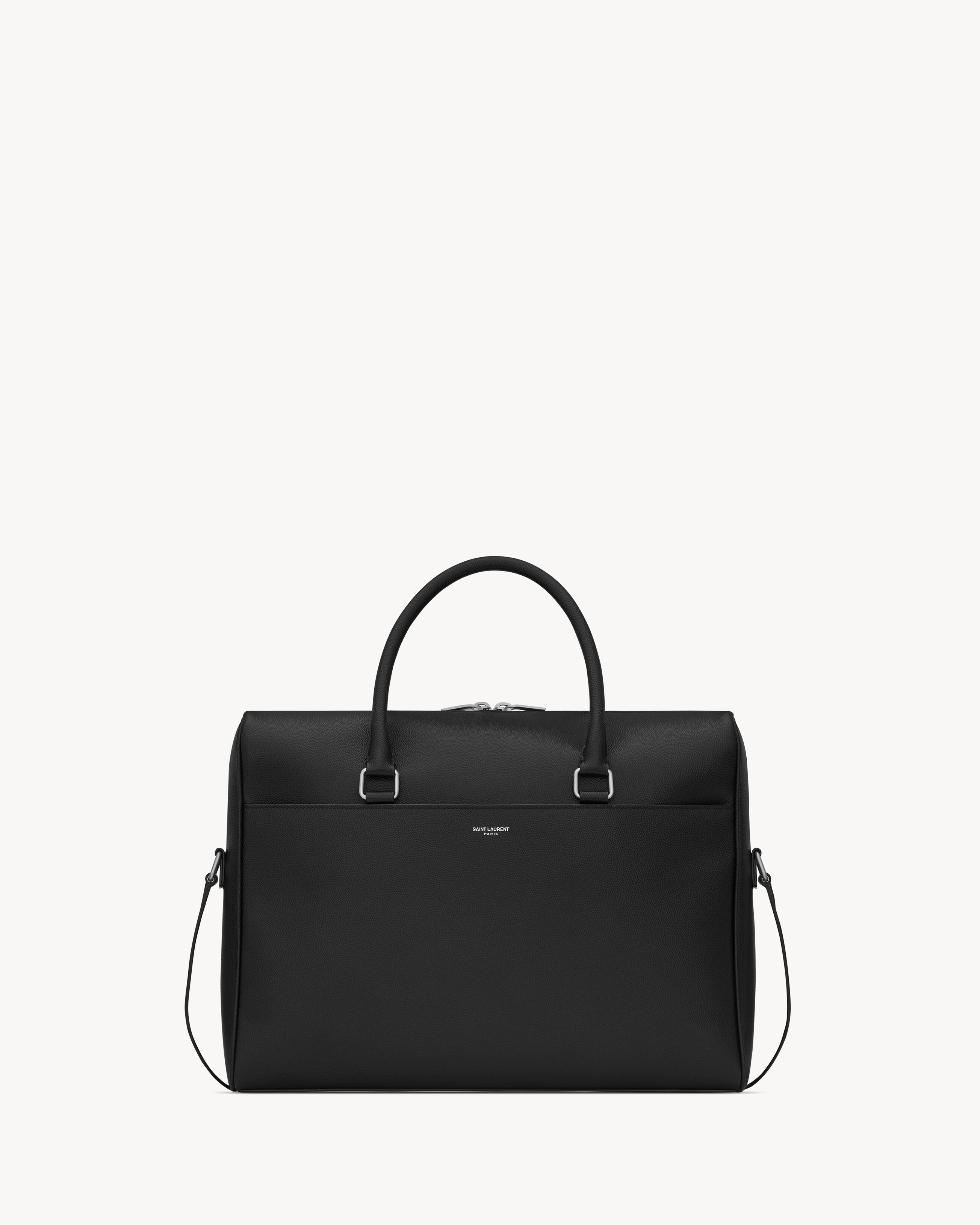 DUFFLE briefcase in grain de poudre embossed leather