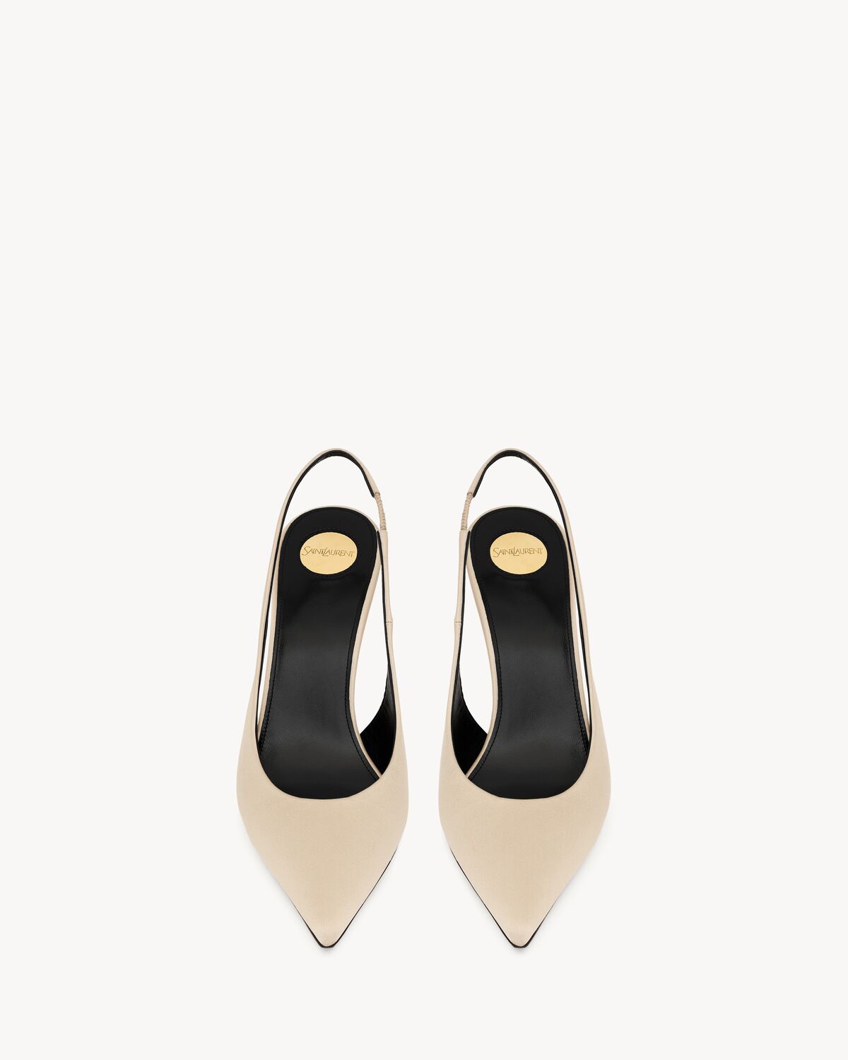 NORMA slingback pumps in satin crepe