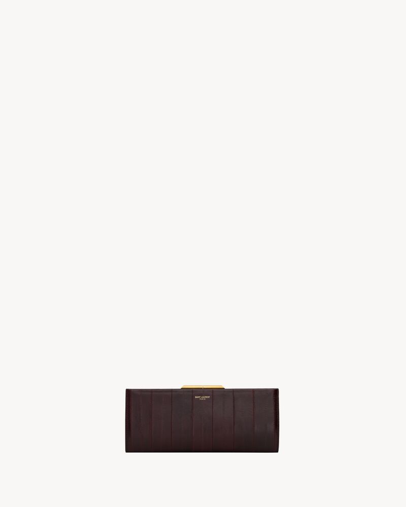 MIDNIGHT small clutch in eel skin
