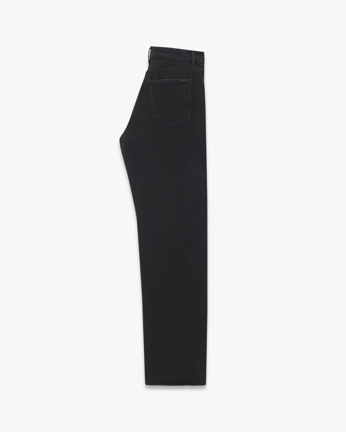 Long extreme baggy jeans in carbon black denim | Saint Laurent | YSL.com