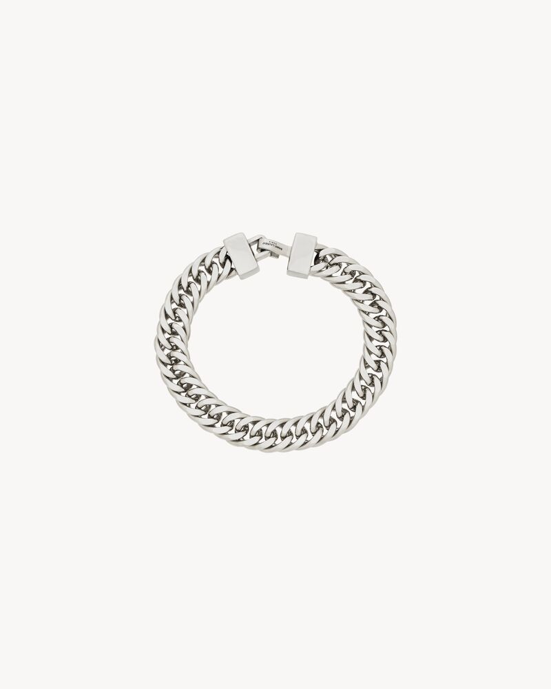 curb-chain bracelet in metal