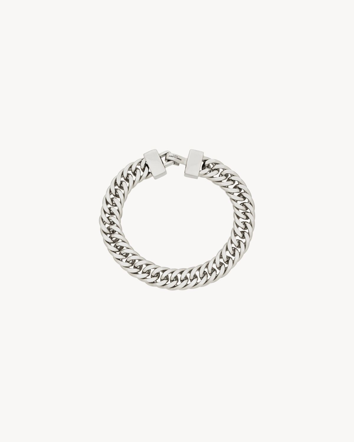 curb-chain bracelet in metal