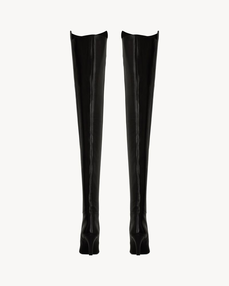JILL over-the-knee boots in smooth leather