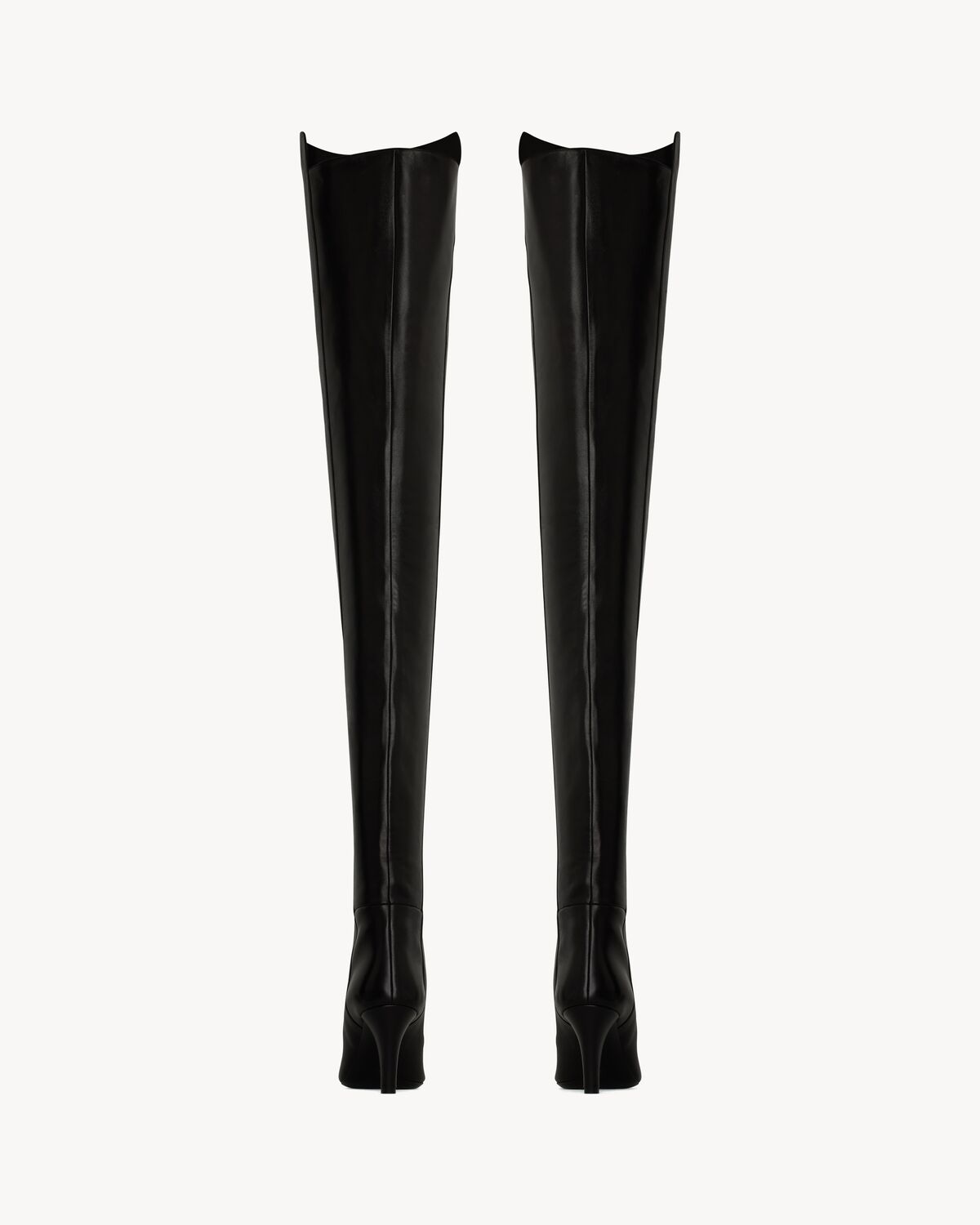 JILL over-the-knee boots in smooth leather