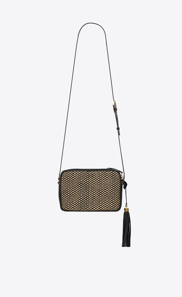 ysl raffia camera bag