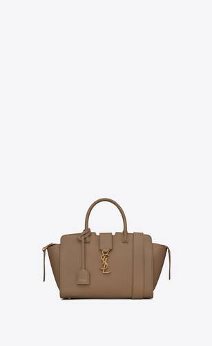 downtown baby shopping bag in grained leather