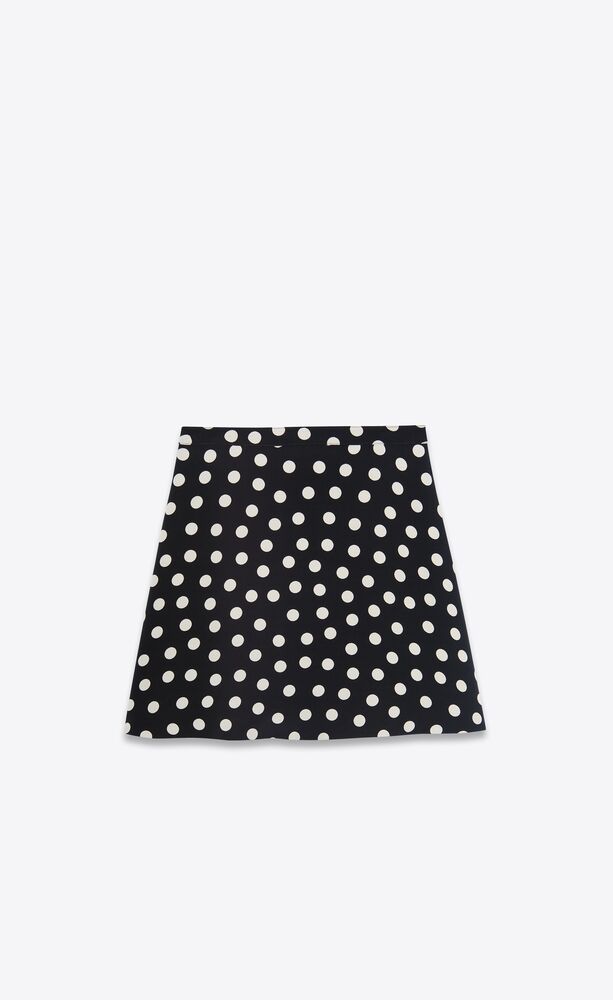 mini skirt in dotted viscose