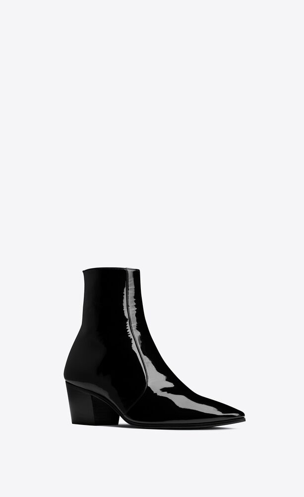 ysl patent boots