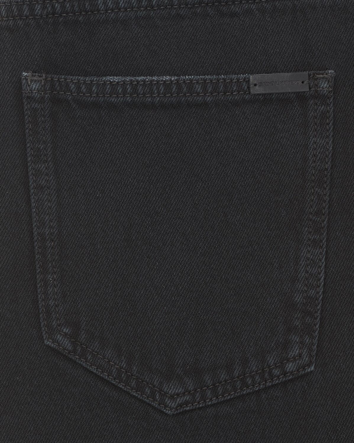 Baggy jeans in carbon black denim | Saint Laurent | YSL.com