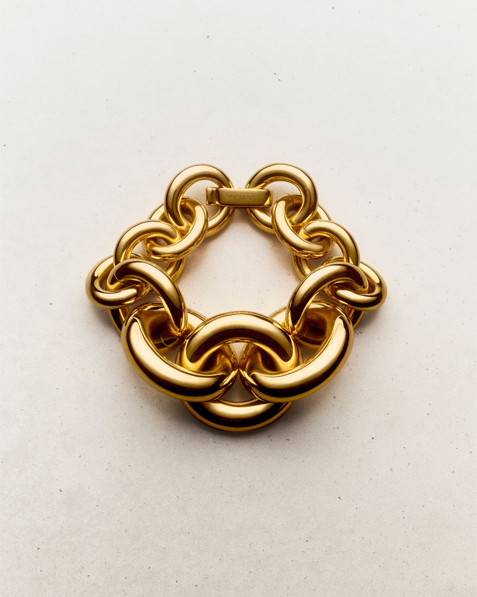 Pulsera de cadena graduada de gran tamaño de oro amarillo de 18 kt
