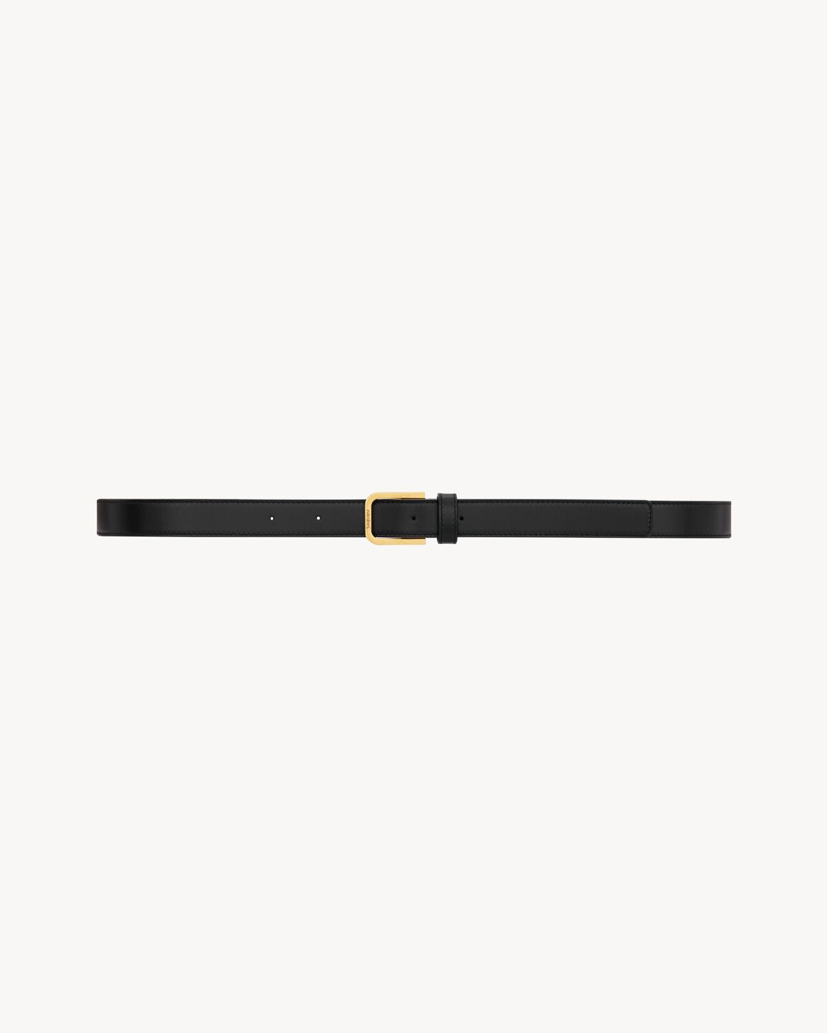 minimal belt in smooth leather