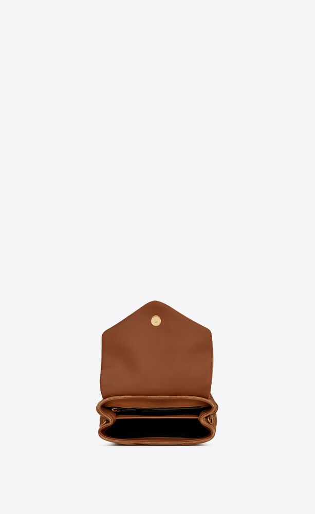 Saint Laurent Loulou Toy Quilted Suede Crossbody Bag