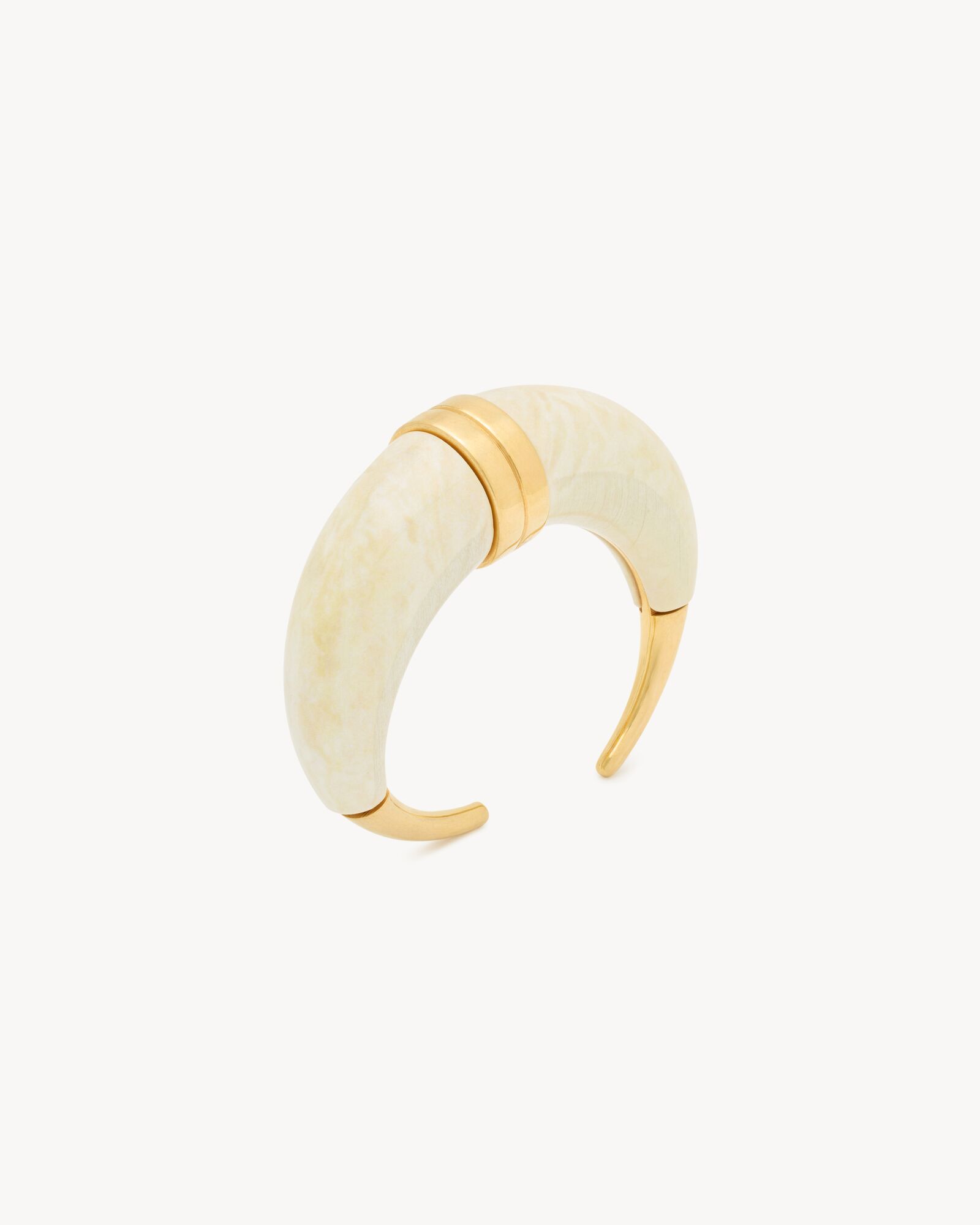 Horn cuff in resin and metal | Saint Laurent | YSL.com