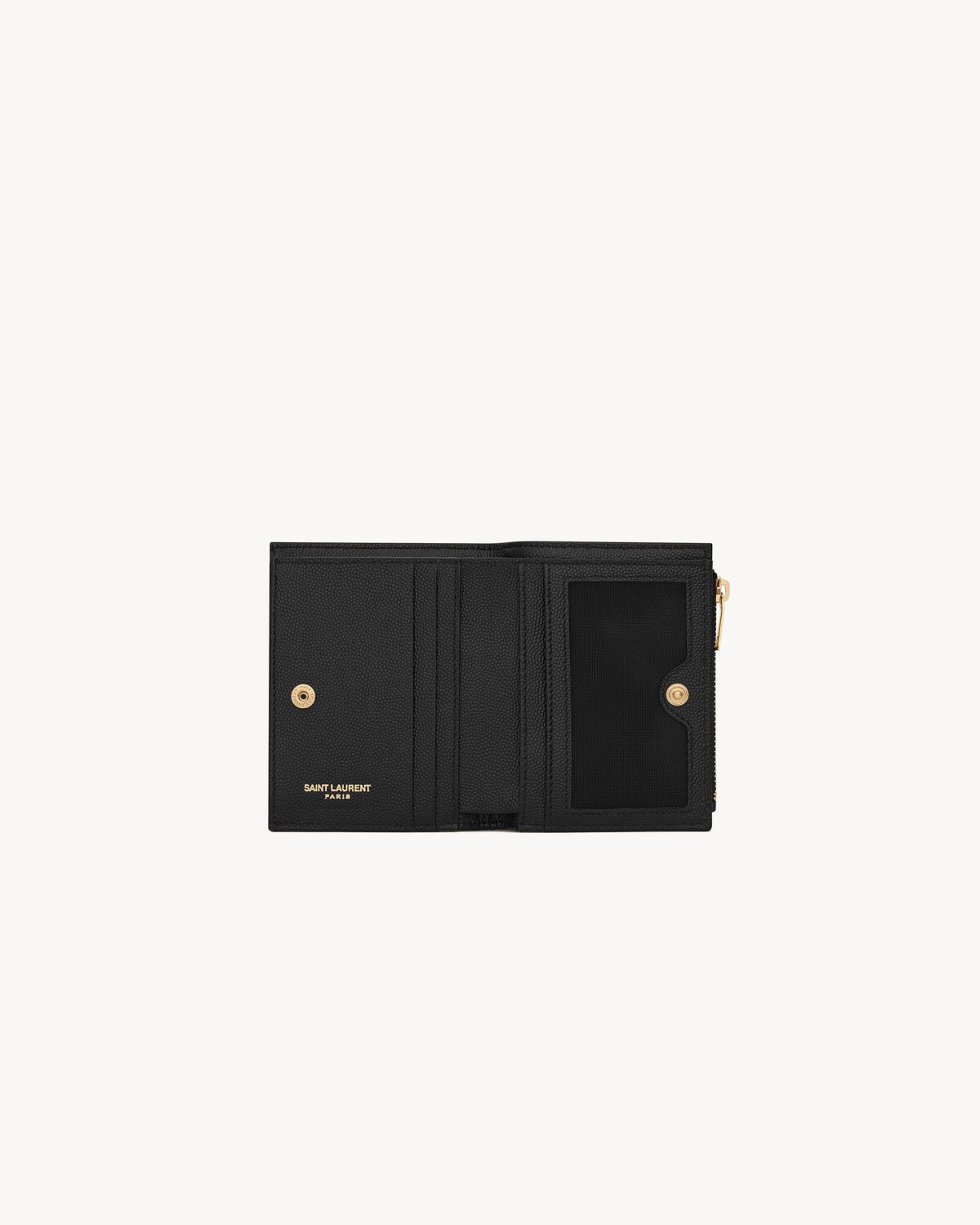 CASSANDRE MATELASSÉ bi-fold wallet in grain de poudre leather
