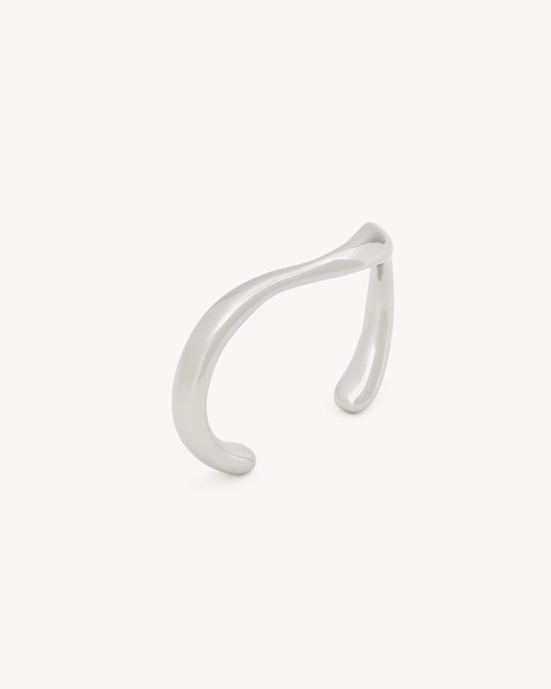 【SAINT LAURENT】Wavy bracelet Saint Laurent Wavy cuff bracelet Saint Laurent