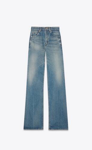 jeans im 70er-jahre-stil  aus blauem vintage-denim