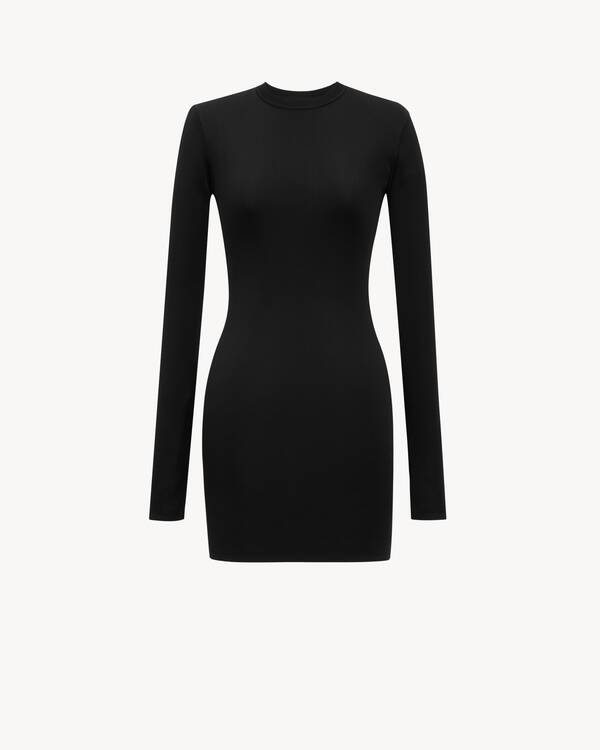 mini dress in knit | Saint Laurent | YSL PT