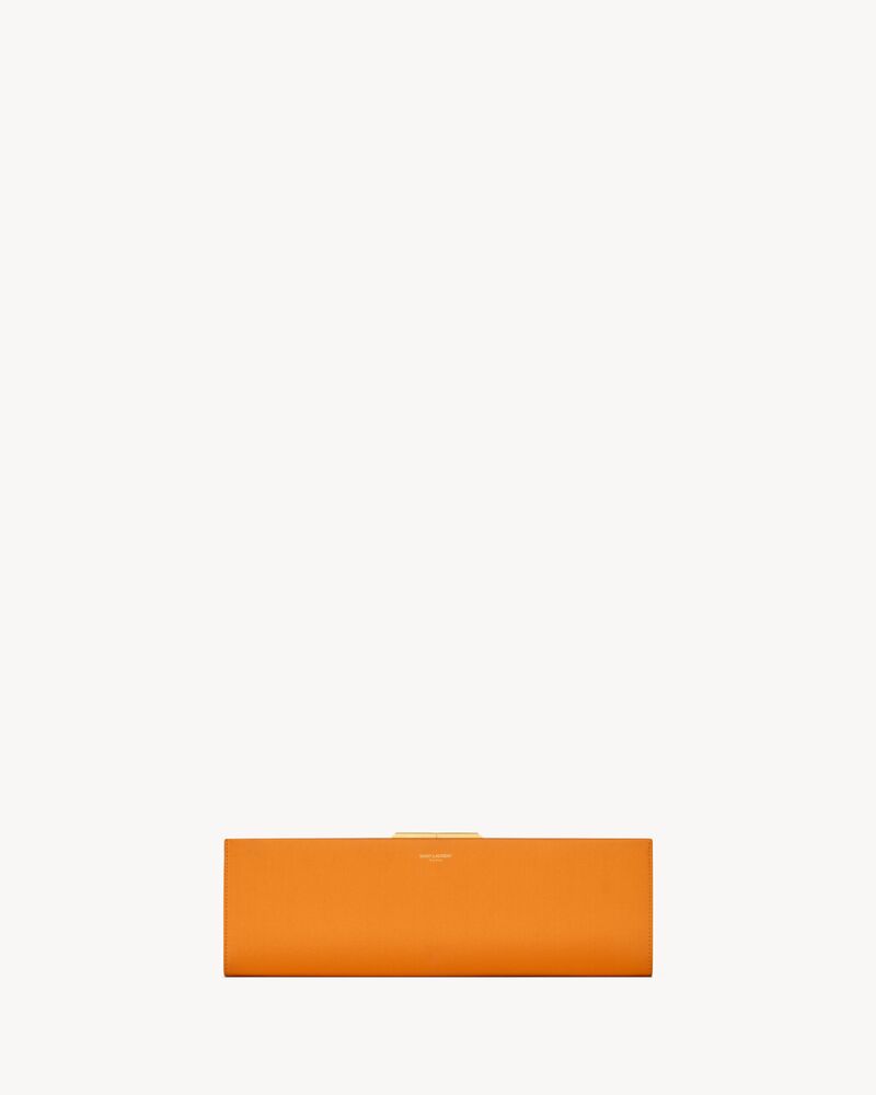 MIDNIGHT large clutch in satin