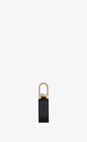 tiny cassandre keyring in smooth leather
