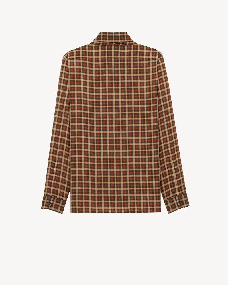 CASSANDRE shirt in vichy silk