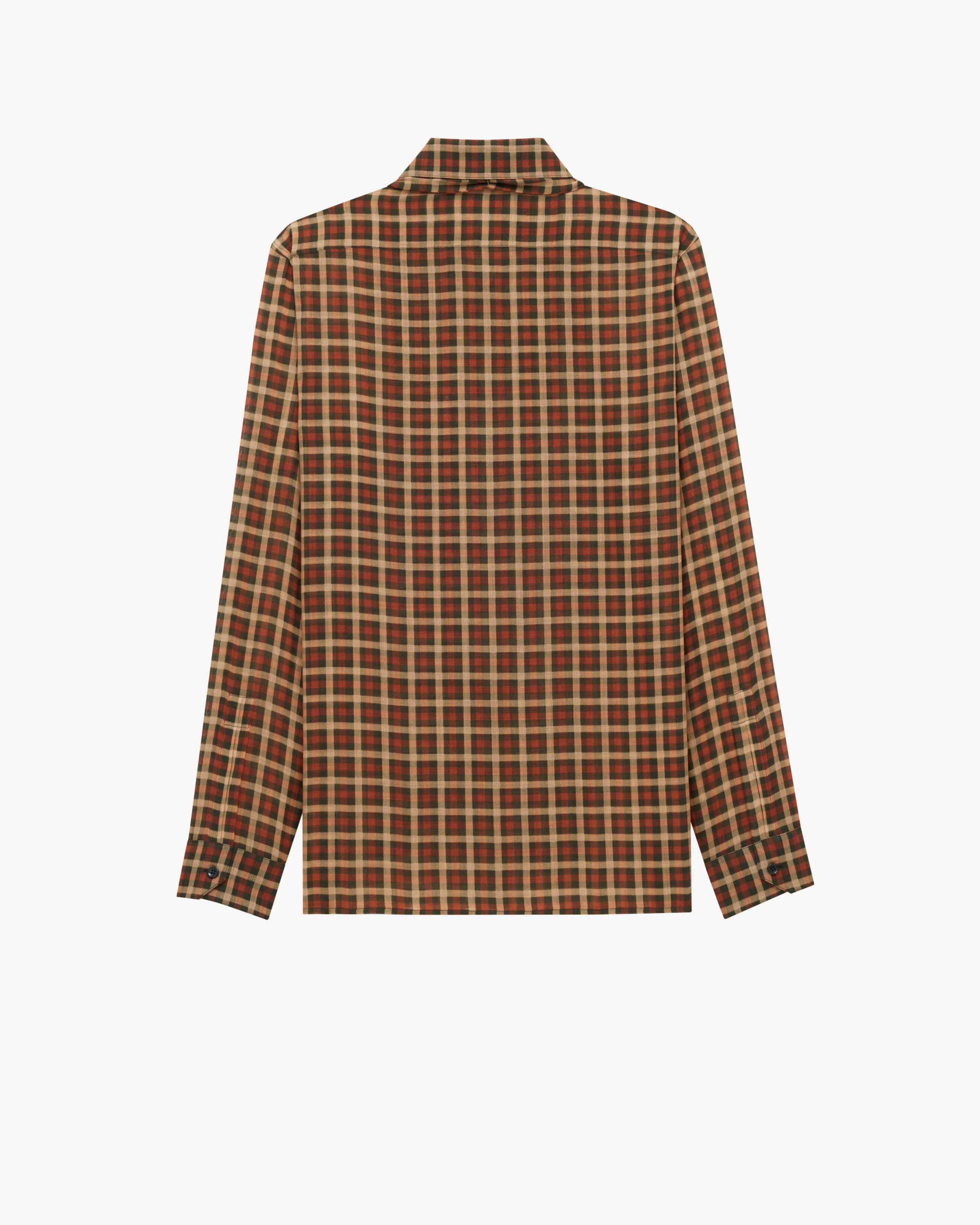 CASSANDRE shirt in vichy silk