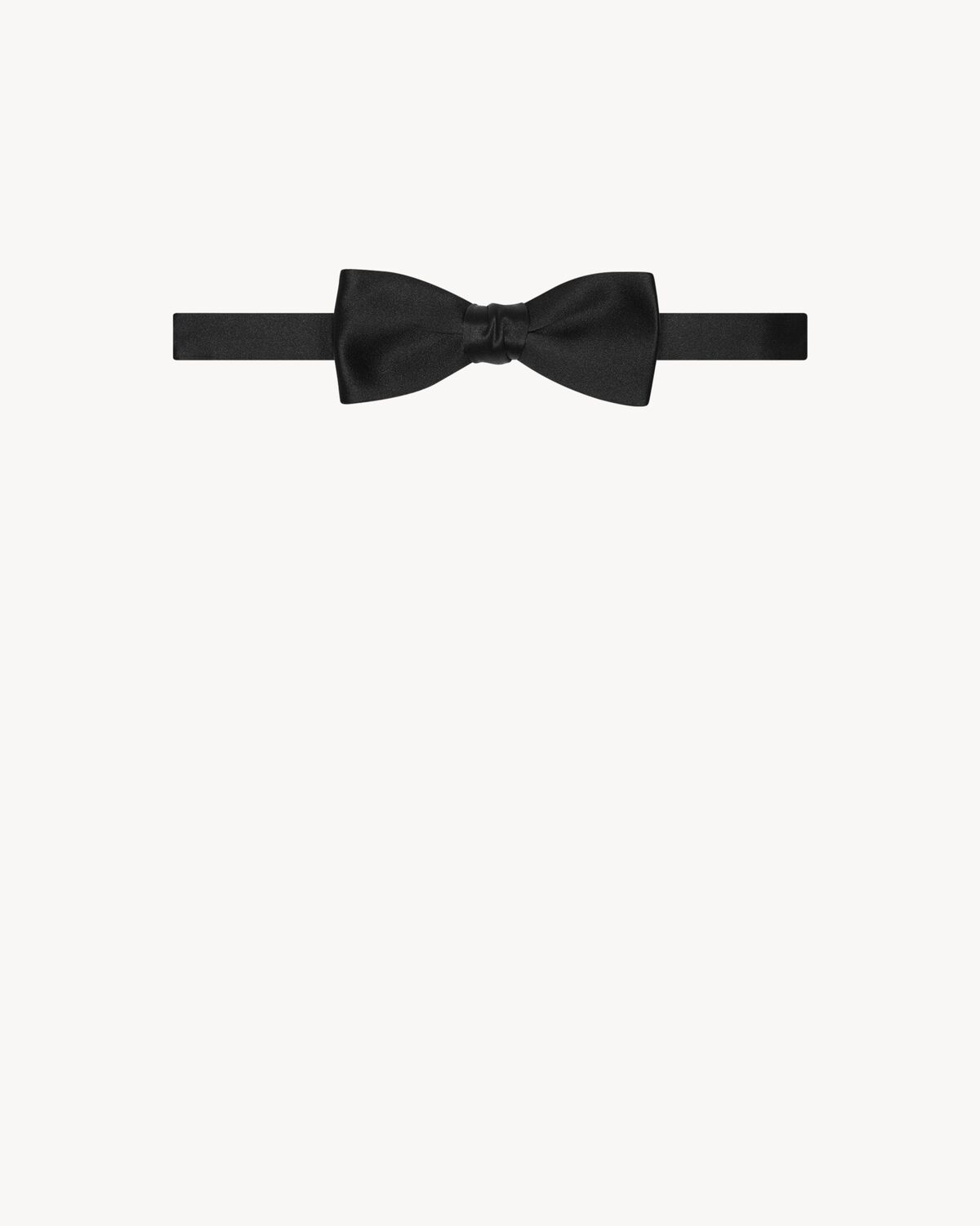 yves bow tie in silk satin