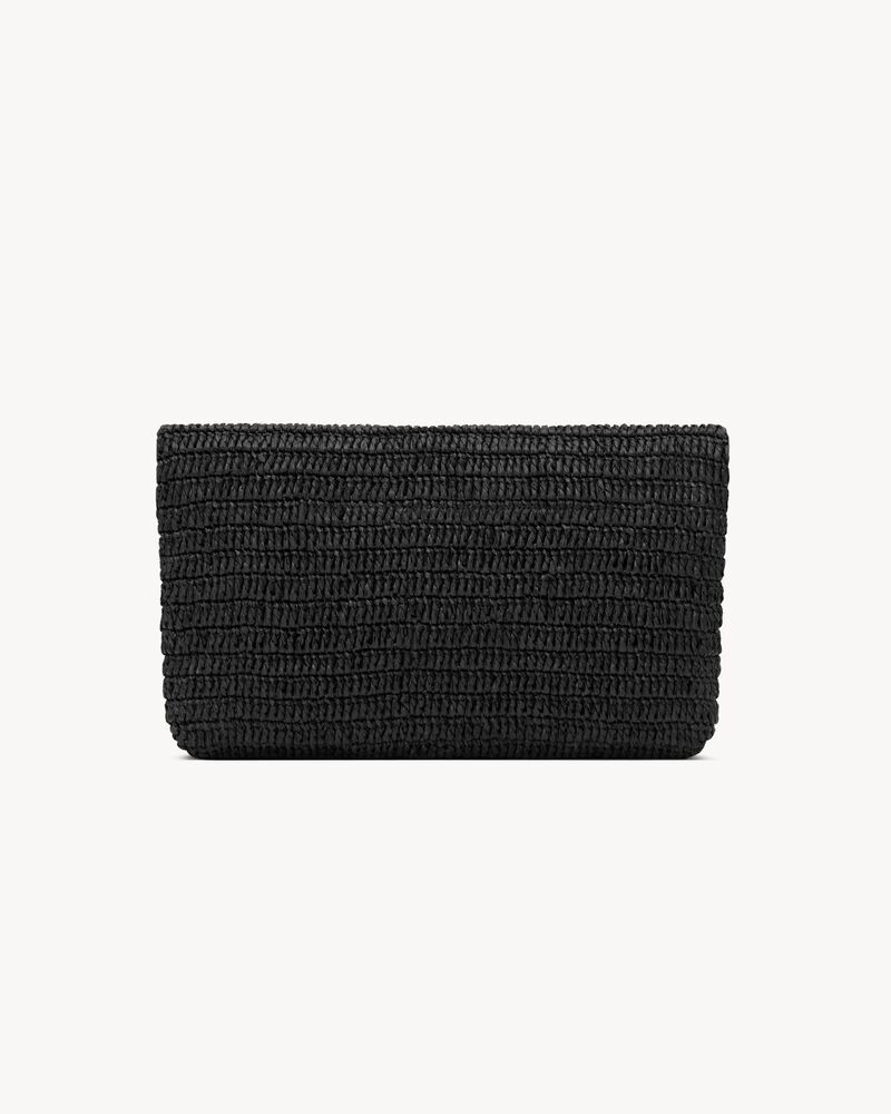 CASSANDRE Large Envelope-Pouch aus Raffia
