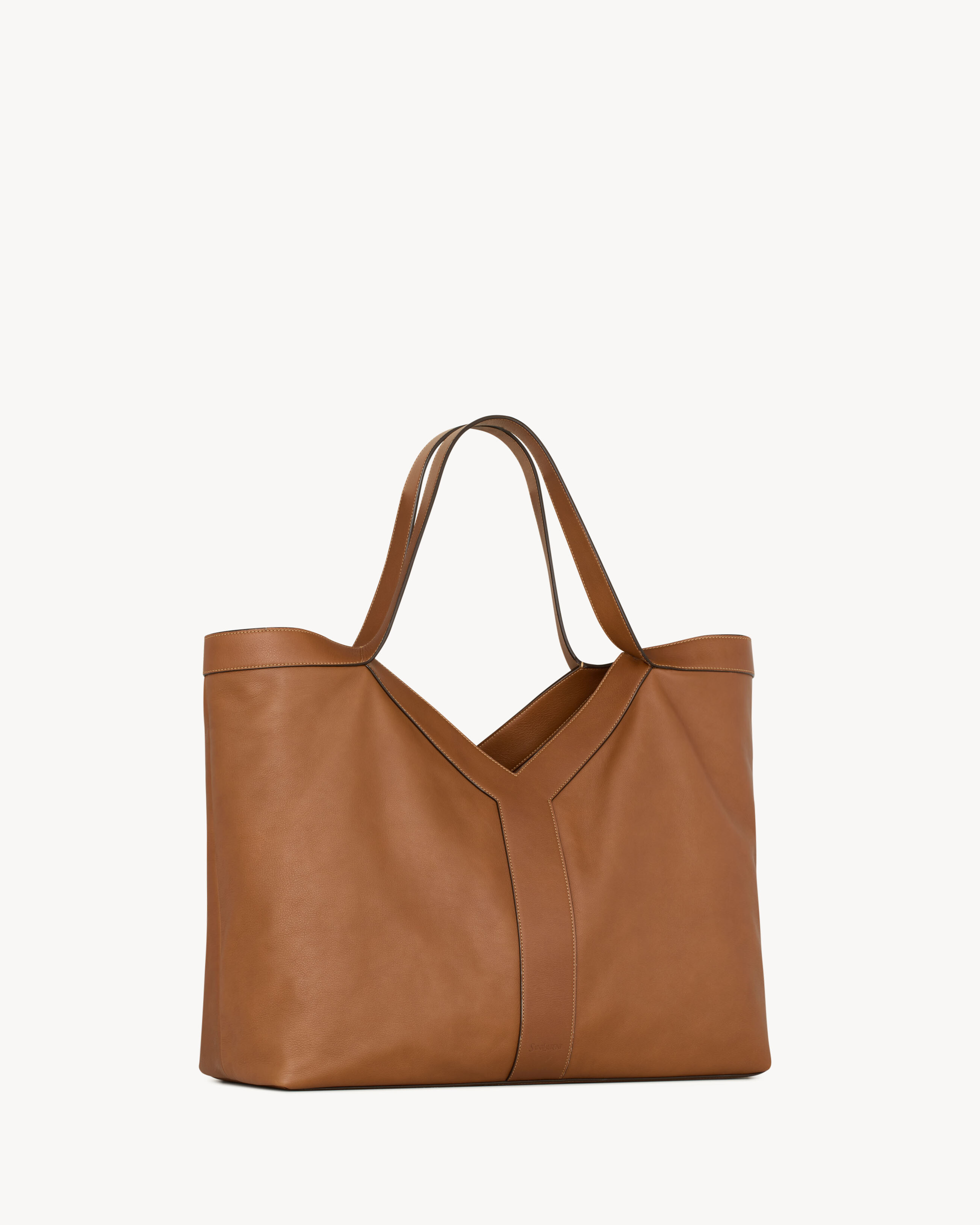 Y Large tote in leather