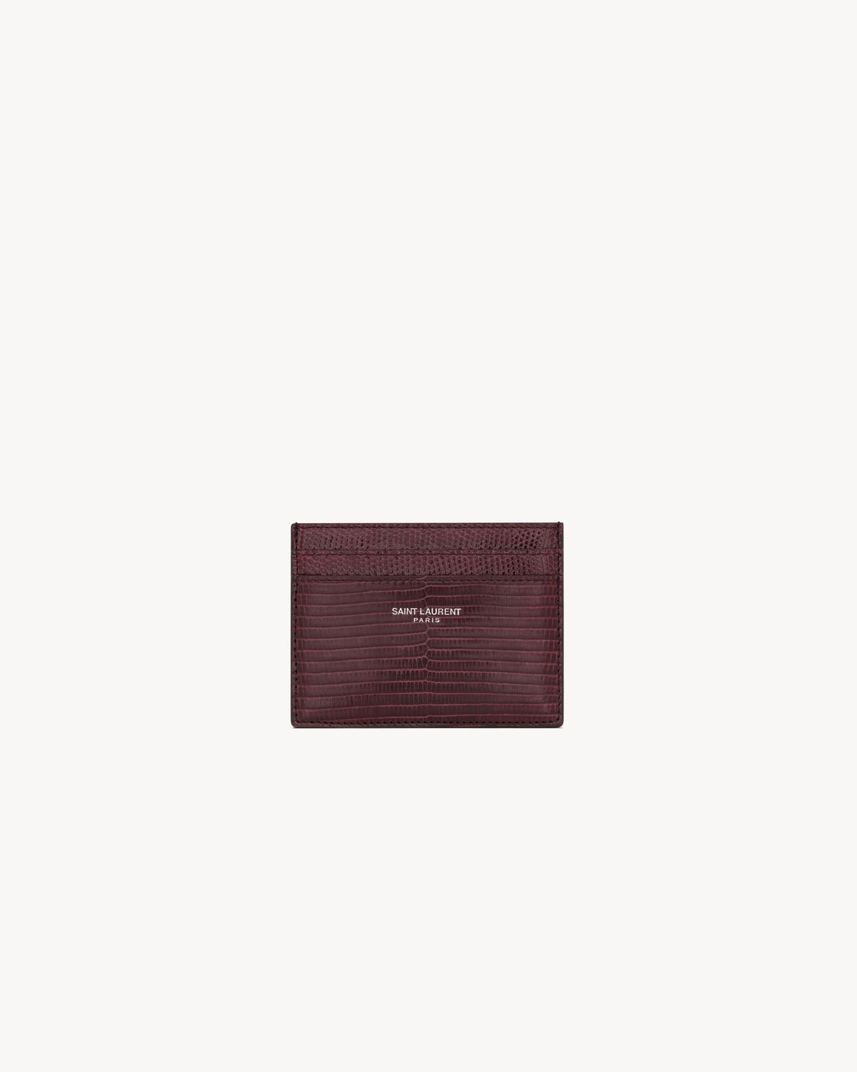 saint laurent paris card case in lizard