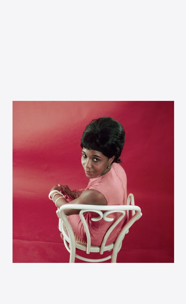constance mulondo, a student and singer from uganda, aka “cool constance”, posing for the cover of drum magazine at the campbell-drayton studio, gray’s inn road, london, 1967