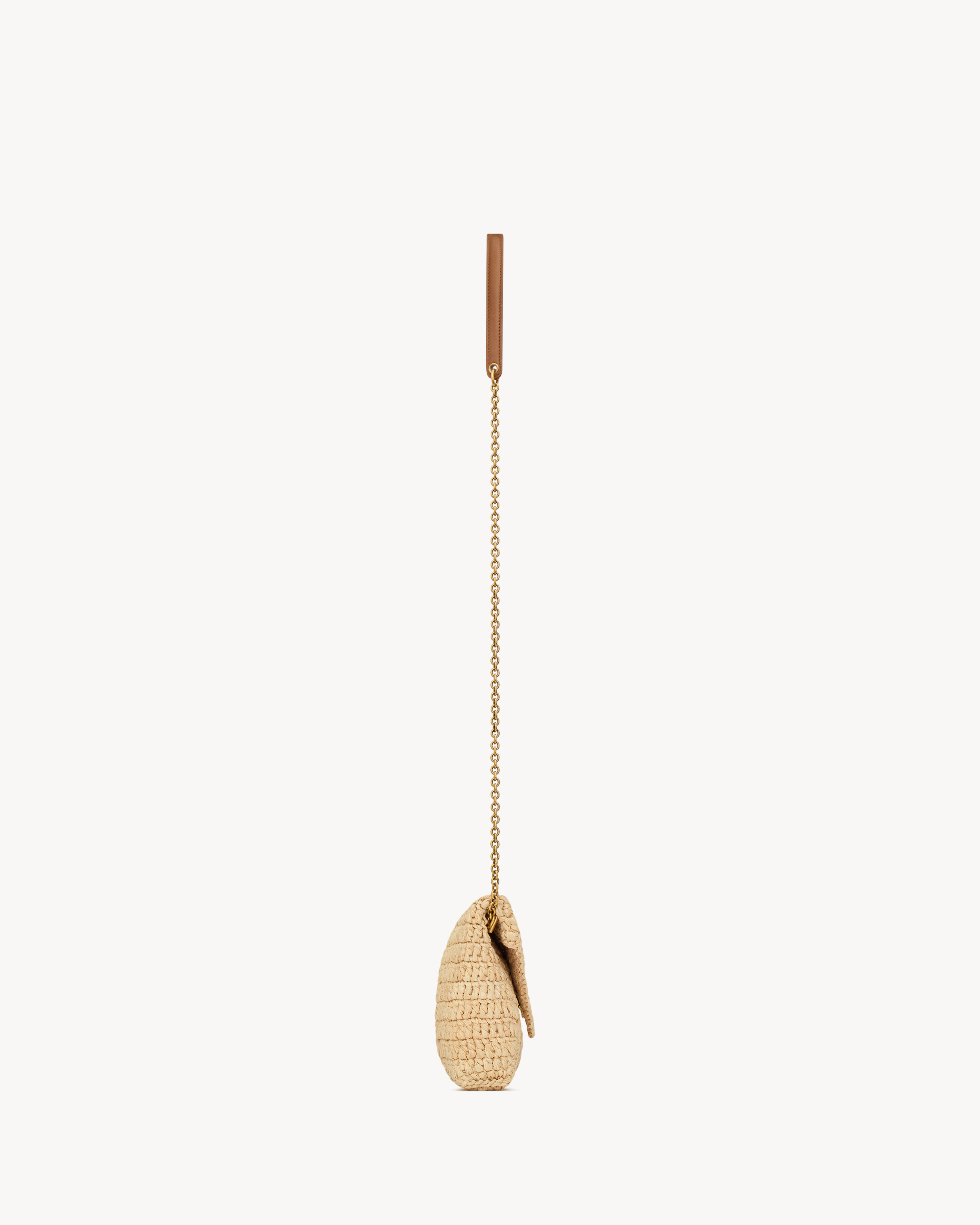 pouch CASSANDRE com corrente em ráfia