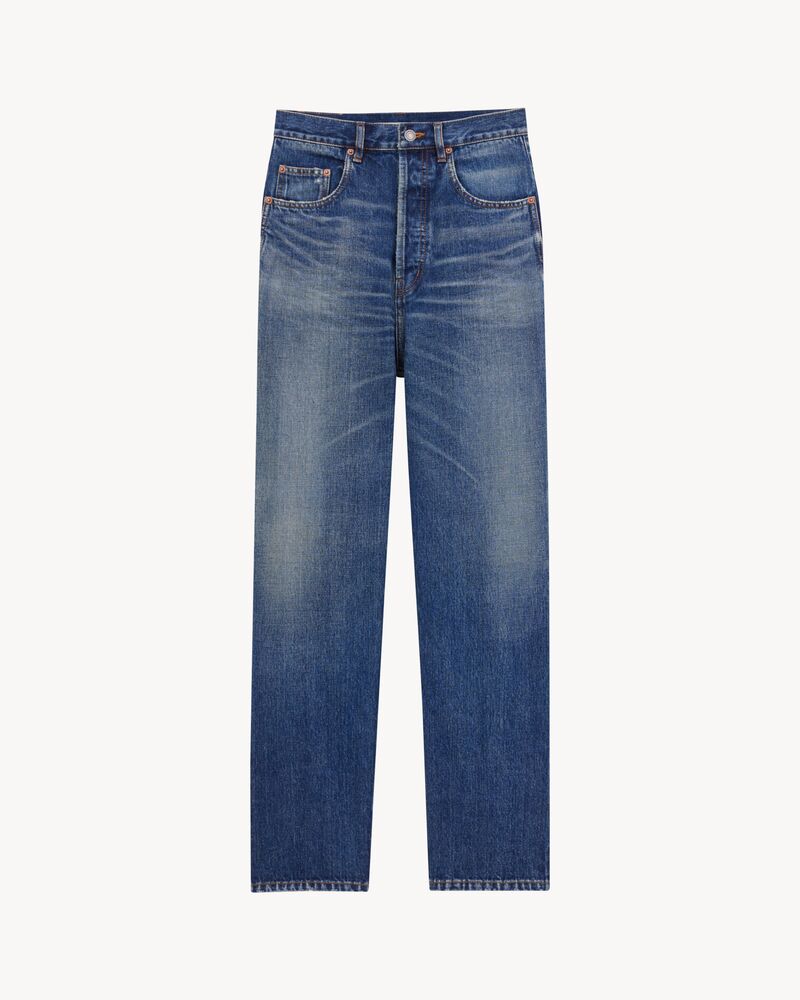 Vaqueros de talle alto de denim azul Heritage Vintage