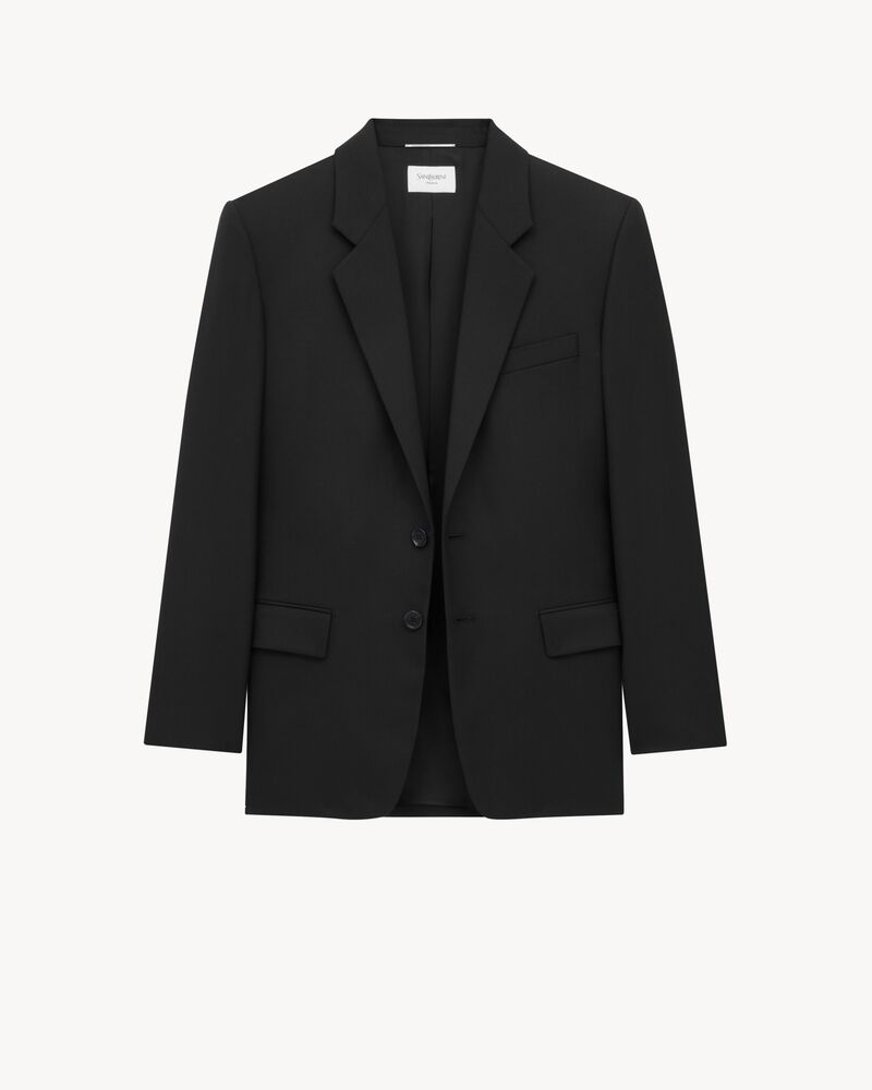 jacket in gabardine saint laurent