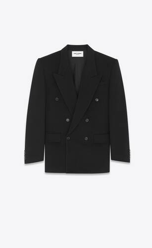 Oversized jacket in wool cashmere | Saint Laurent | YSL.com