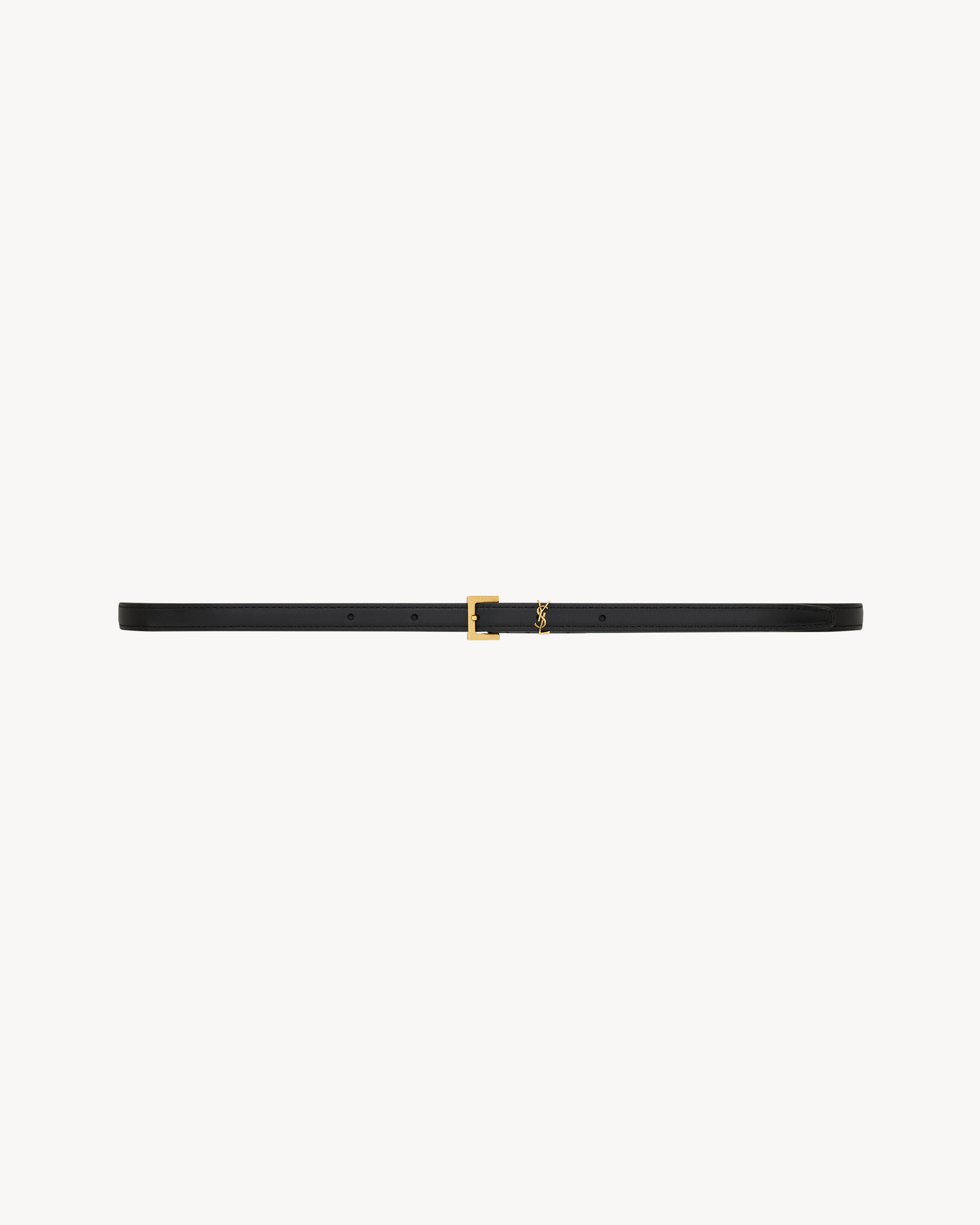CASSANDRE extra thin belt in smooth leather