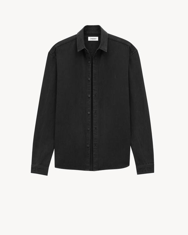 SAINT LAURENT ブラック半袖シャツ 三越伊勢丹 | SAINT LAURENT/サンローラン_men通販 | シャツ