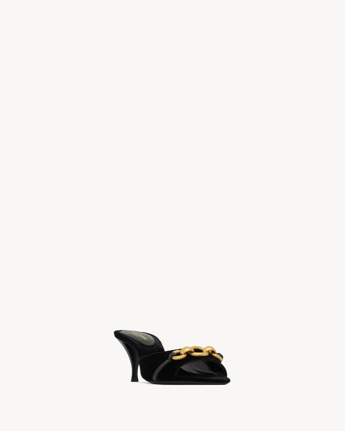 le maillon mules in cassandre-embossed velvet