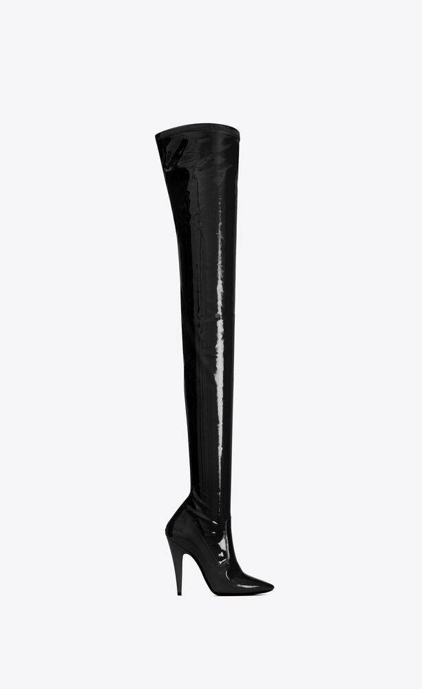 saint laurent patent boots