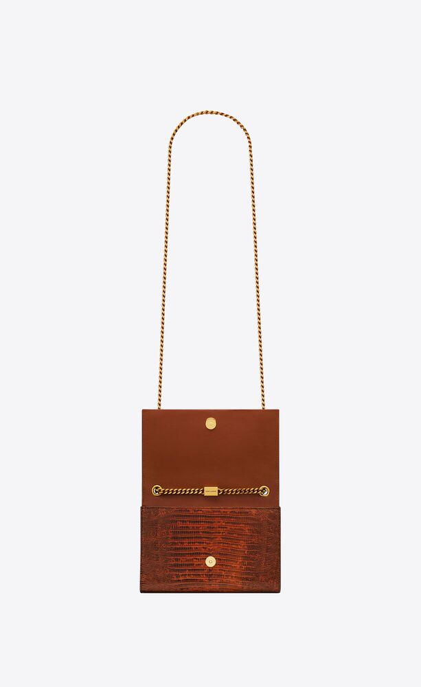 kate small tassel in lacquered lizard skin
