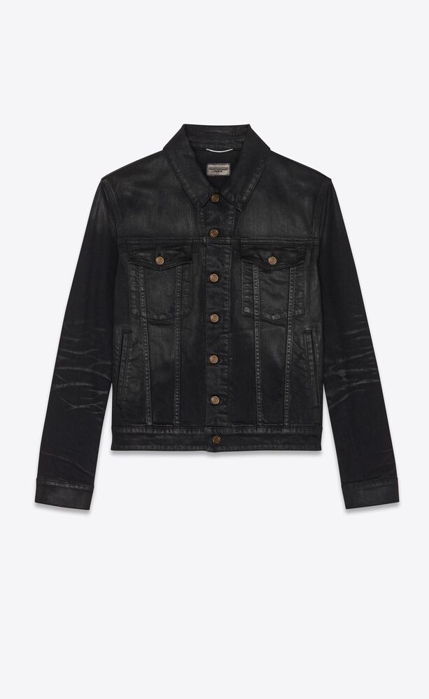 black stretch denim