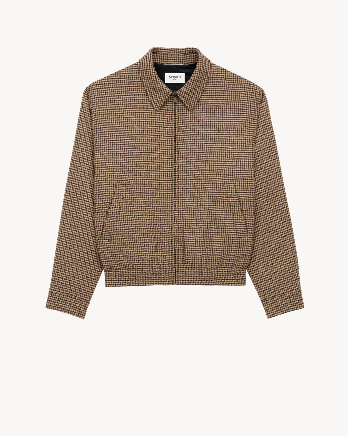 wattierte jacke mit puppytooth-muster