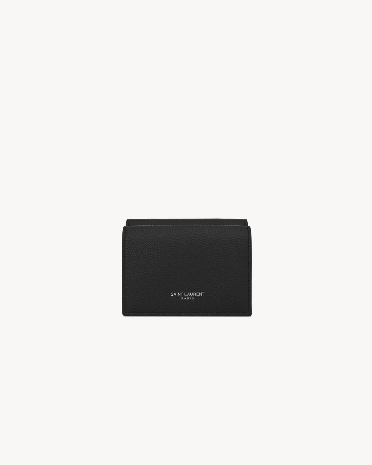 Tiny wallet in grain de poudre embossed leather Saint Laurent YSL