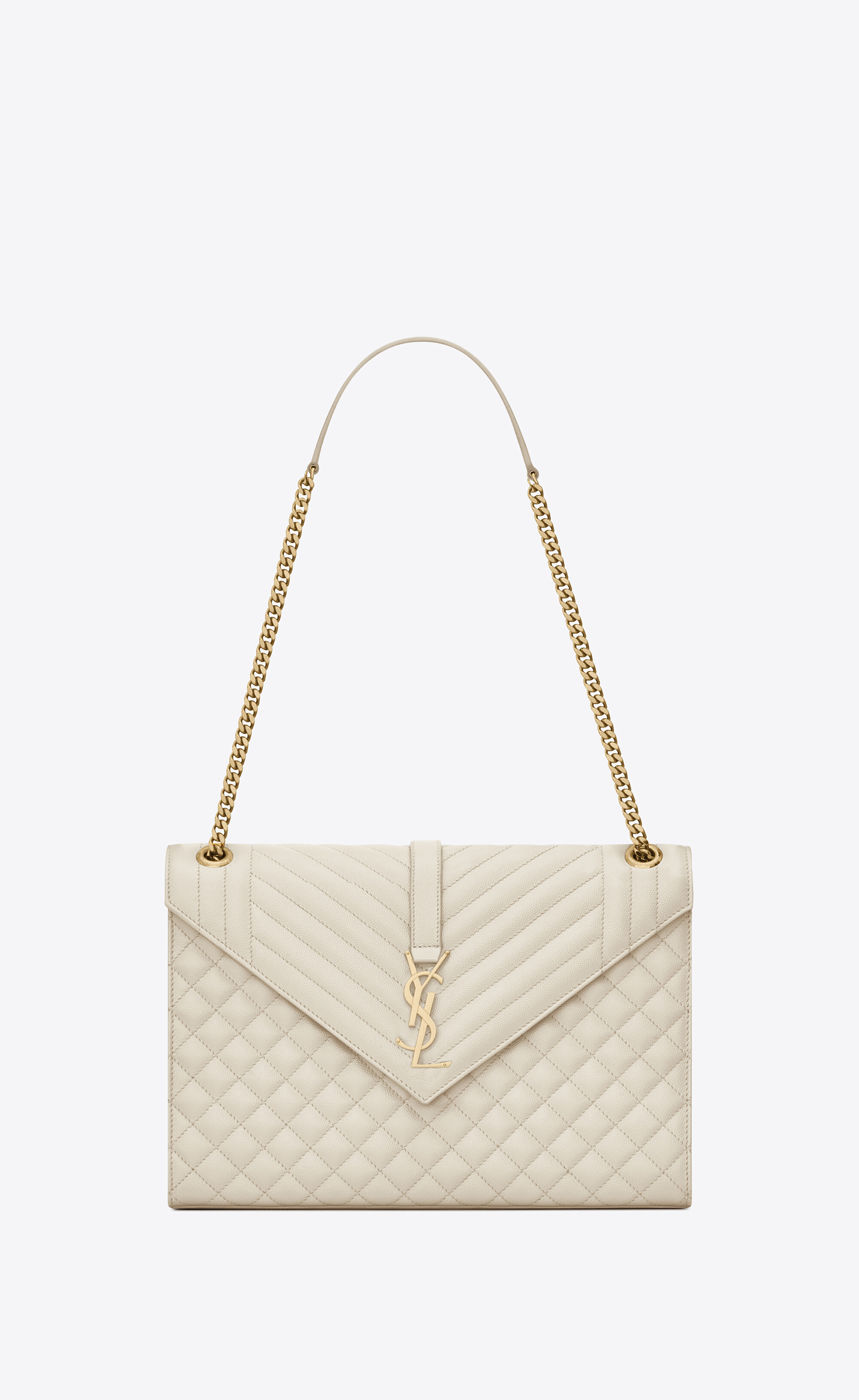 Yves Saint Laurent, Bags, Ysl Large Envelope Quiltedcalfskin Shoulder Bag