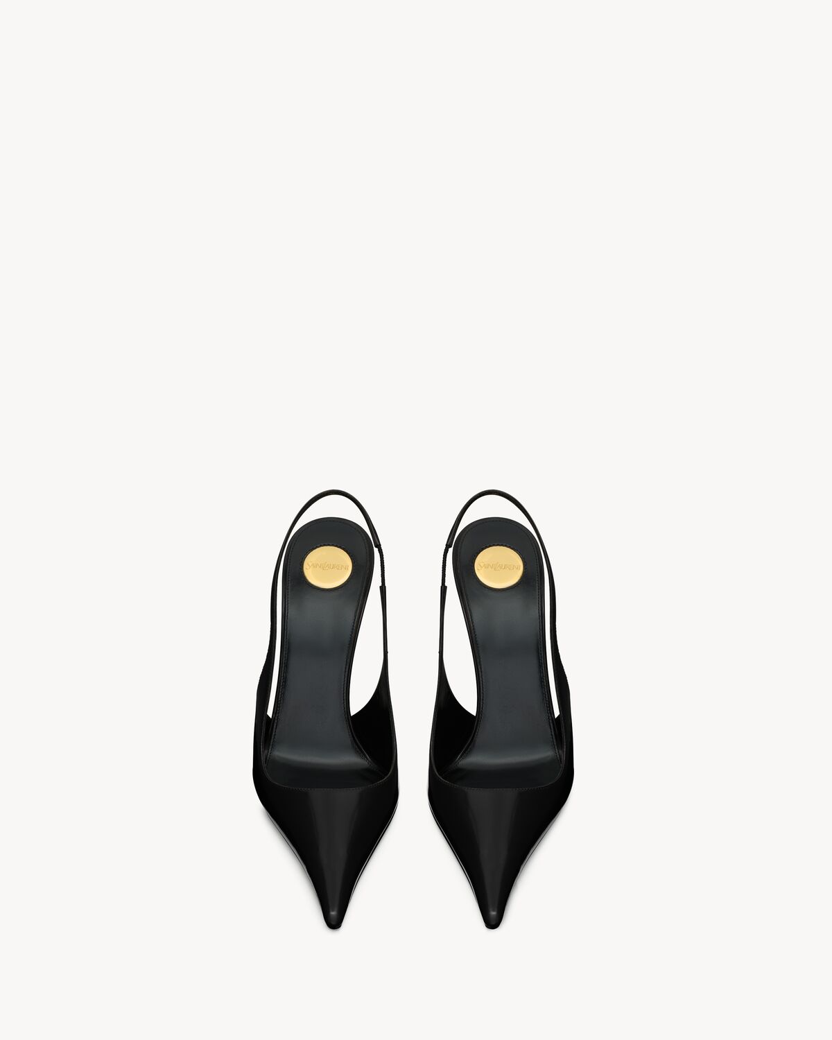 vendome slingback pumps in glazed leather