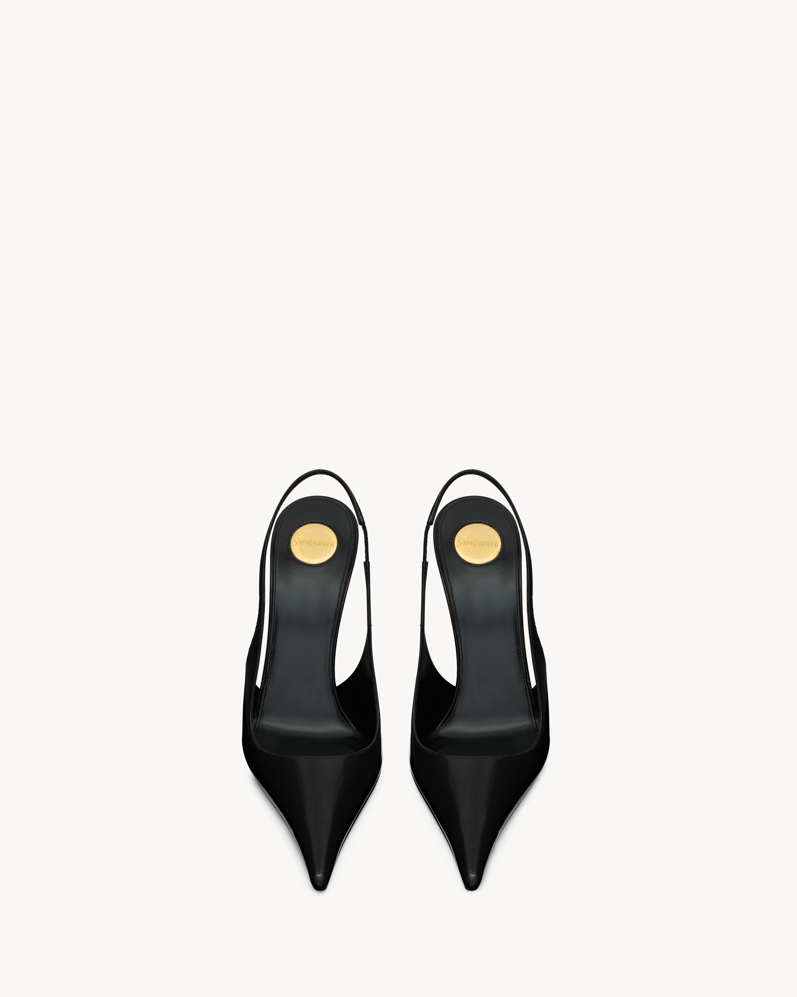VENDOME slingback pumps in glazed leather