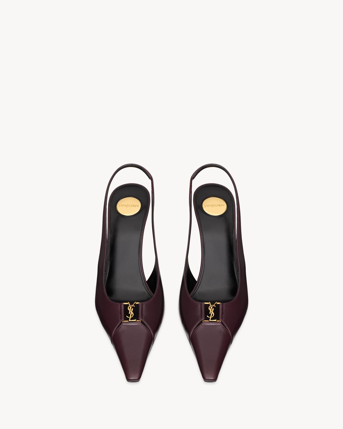 babylone breteuil slingback pumps in smooth leather