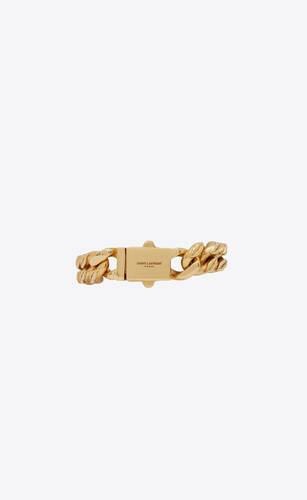 lip links chain bracelet in metal