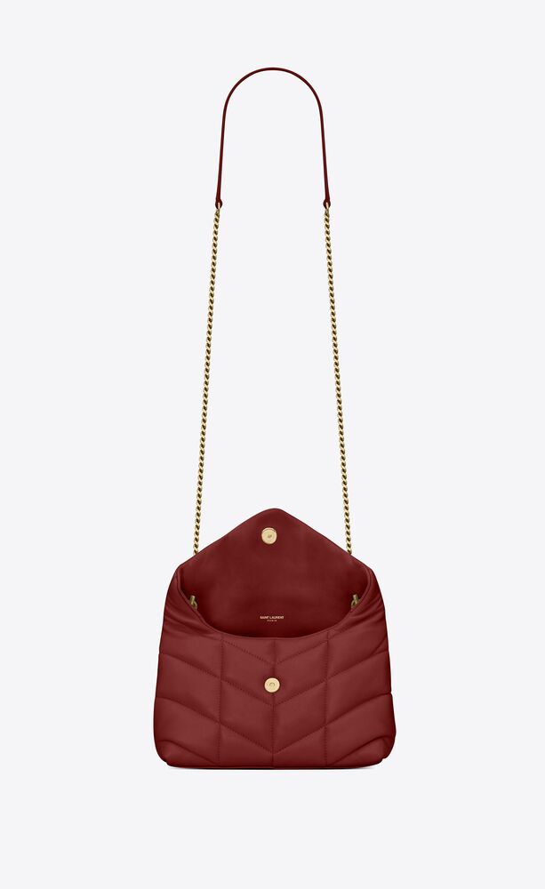 Saint Laurent - YSL - Puffer Toy Bag in Quilted Lambskin Fuschia