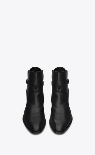 Wyatt jodhpur boots in smooth leather | Saint Laurent | YSL.com